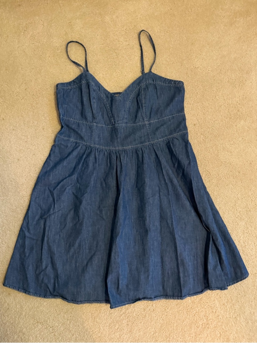 Express Blue Denim Sun Dress